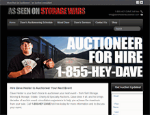 Tablet Screenshot of davehesterauctioneer.com